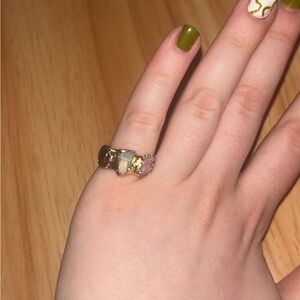 Elegant Multi-Stone Gold Ring Park Lane Jewlery